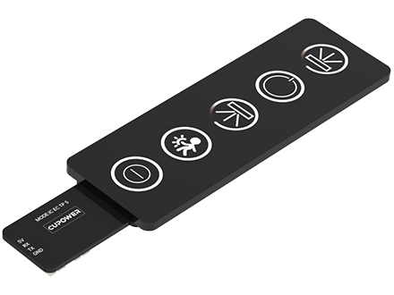5-button touch panel