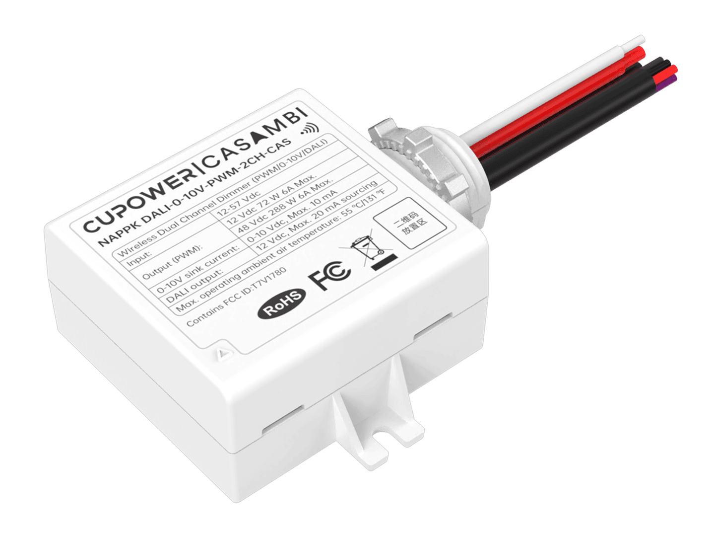 2CH DALI/0-10V dimming module