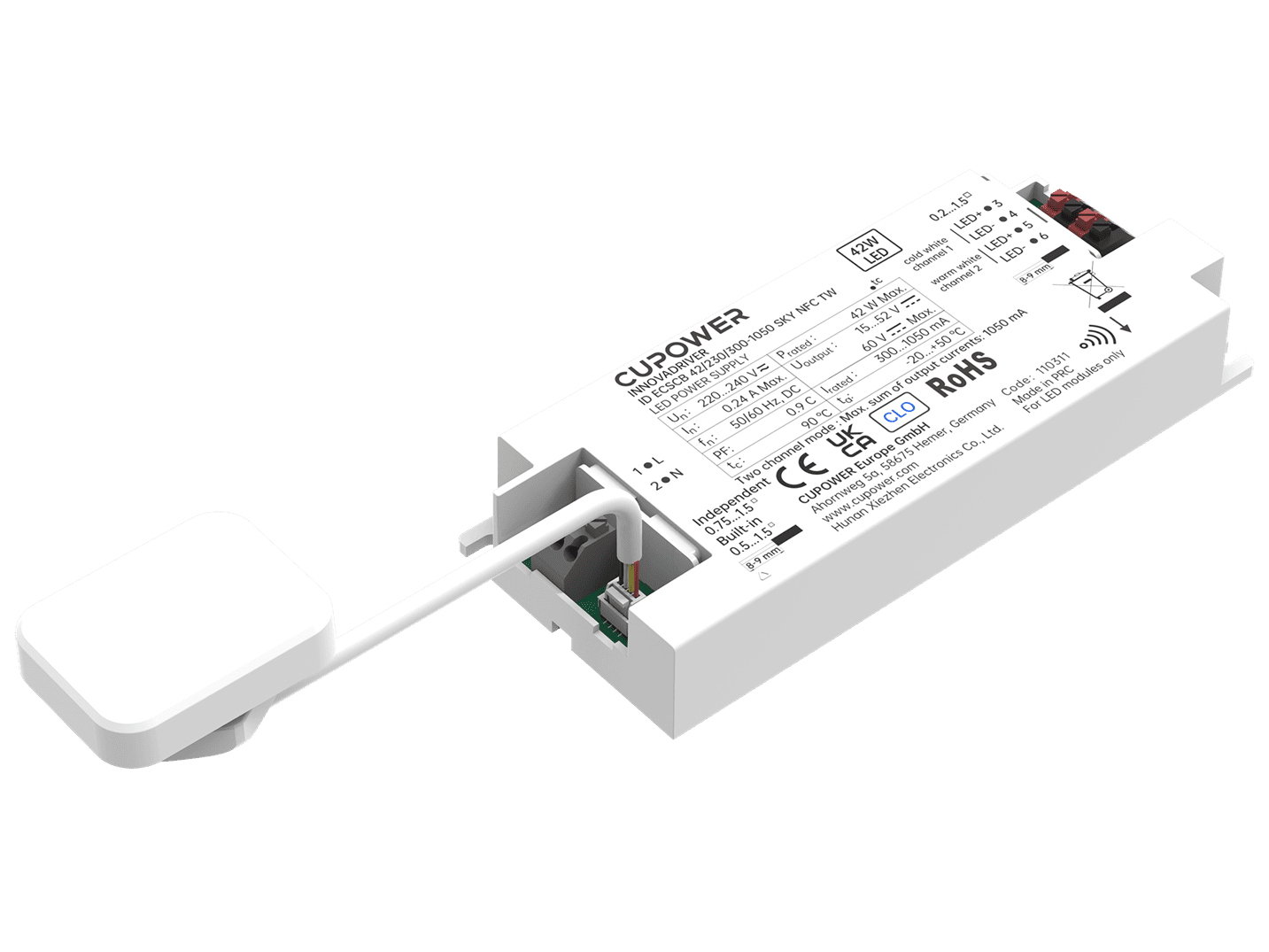 Compact SELV Sky NFC > 2CH (TW) > built-in & independent