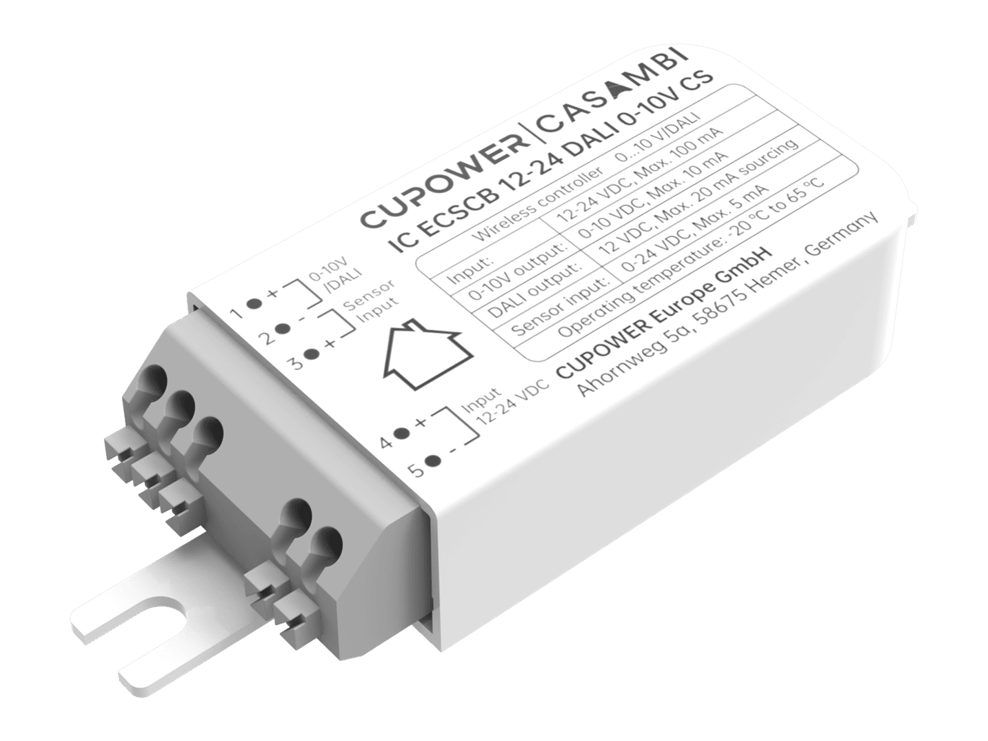 DC wireless to DALI 0-10V control