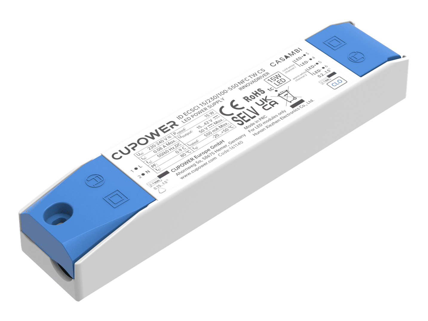 Compact SELV Bluetooth/Mesh NFC > 2CH (TW) > independent