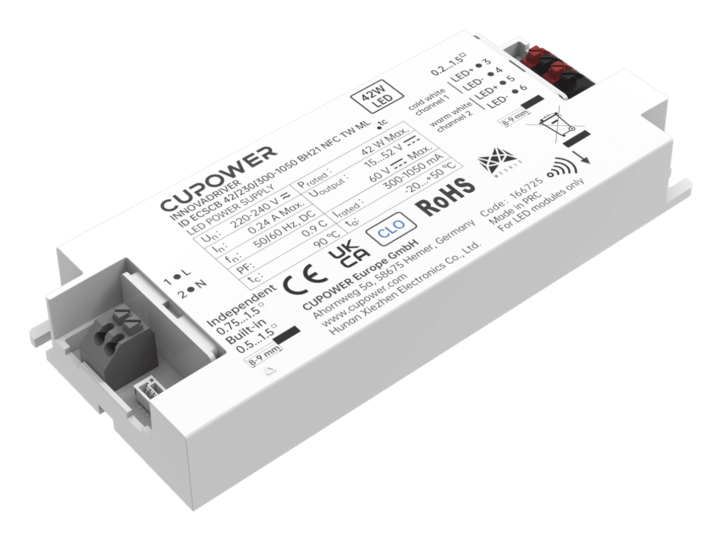 Compact SELV Bluetooth/Mesh NFC > 2CH (TW) > built-in & independent