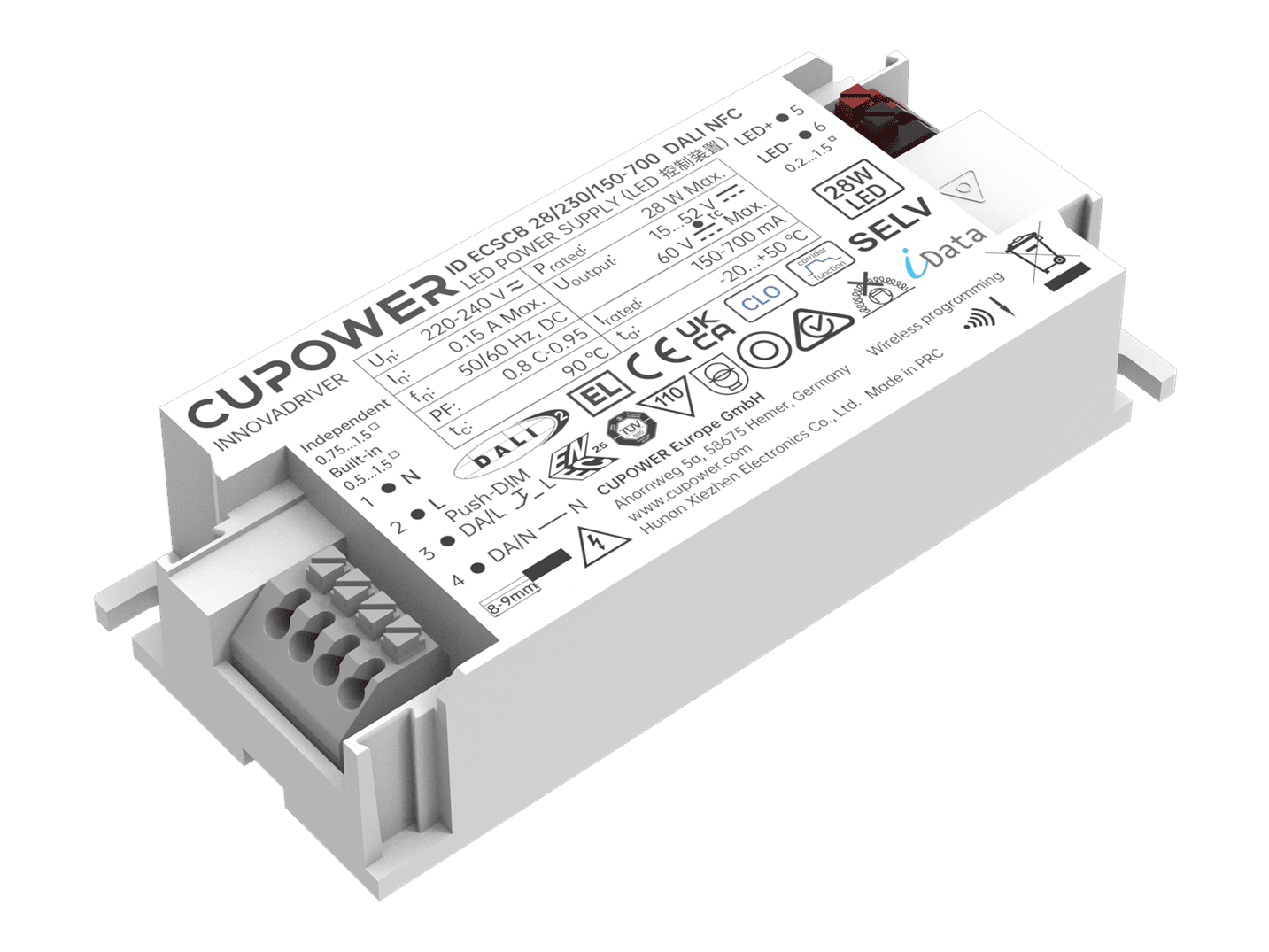 DALI-2 DT6 NFC > built-in & independent > ID series