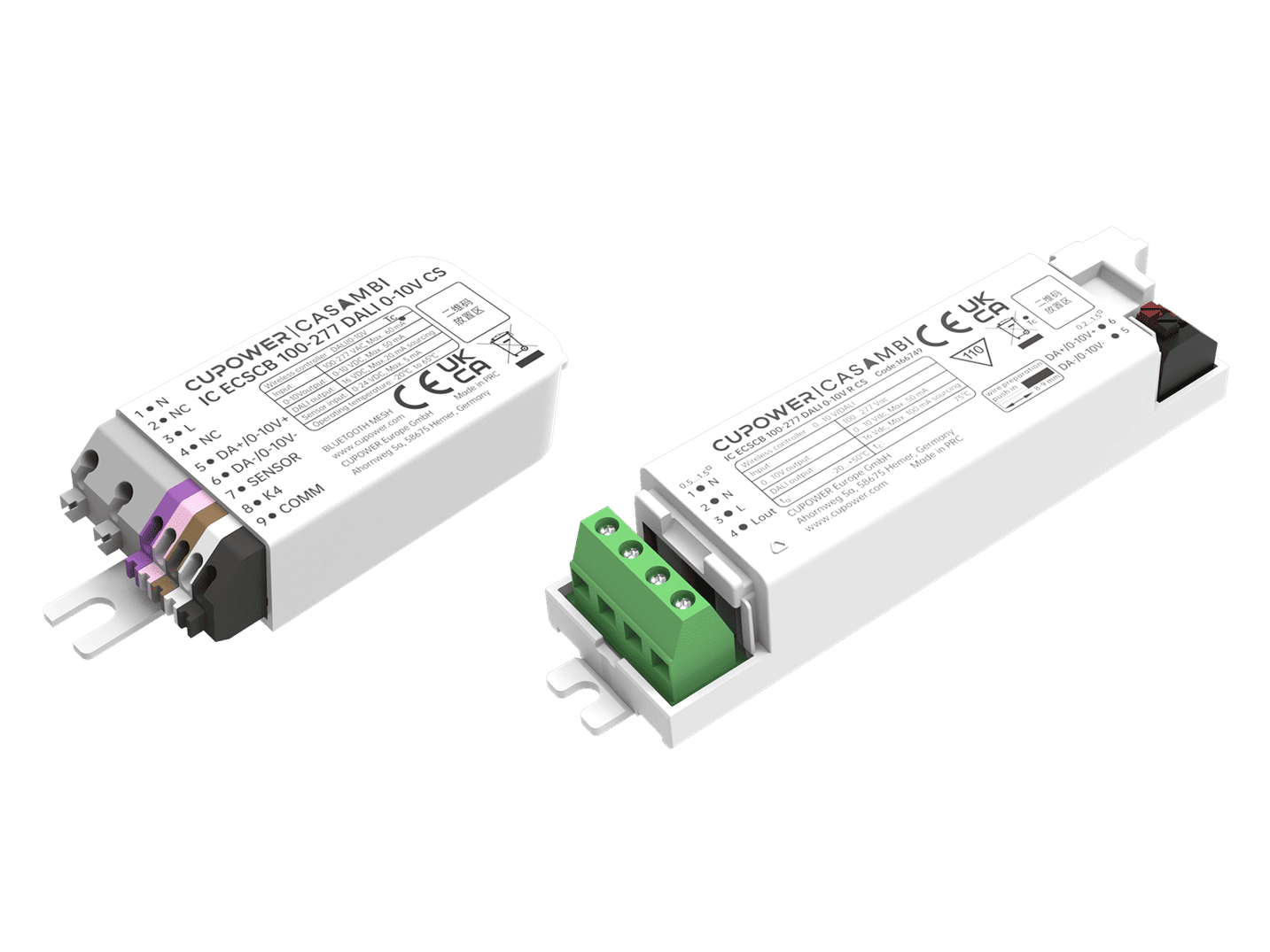 AC wireless to DALI 0-10V control